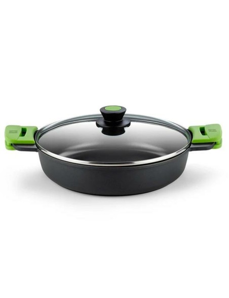 Casserole with lid BRA PRIOR Black Aluminium 2,3 L Ø 24 cm (1 Unit)