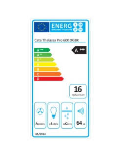 Hotte standard Cata PRO 600GBK Noir