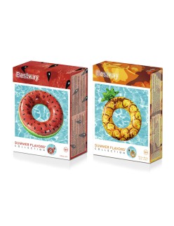 Inflatable Float Bestway Pineapple Watermelon Ø 116 cm Multicolour
