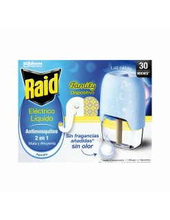 Electric Mosquito Repellent Raid Family Antimosquitos 30 Nights