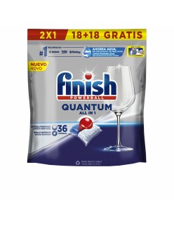 Dishwasher lozenges Finish Quantum (36 Units)