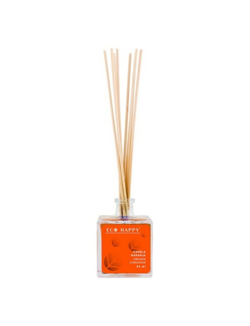 Parfümierte Stäbe Mikado Canela Naranja Eco Happy Naranja 95 ml