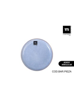 Prato de Jantar La Mediterránea Macarella blue Ø 16 cm (24 Unidades)