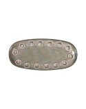 Teglia da Cucina La Mediterránea Almudena Grigio Ovale 25 x 12 x 2,2 cm (24 Unità)