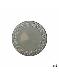Assiette plate La Mediterránea Almudena Gris (12 Unités)
