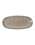 Teglia da Cucina La Mediterránea Almudena Grigio Ovale 29 x 13,5 x 2,4 cm (24 Unità)