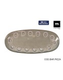 Teglia da Cucina La Mediterránea Almudena Grigio Ovale 29 x 13,5 x 2,4 cm (24 Unità)