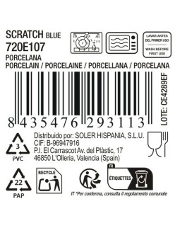 Serving Platter La Mediterránea Scratch blue (18 Units)