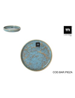 Recipiente de Cozinha La Mediterránea Scratch blue 13,7 x 2 cm (24 Unidades)