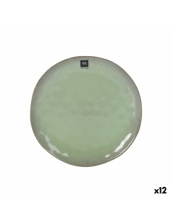 Prato de Jantar La Mediterránea Macarella green Ø 26,5 cm (12 Unidades)
