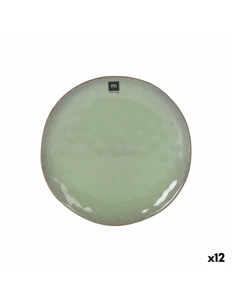 Flacher Teller La Mediterránea Macarella green Ø 26,5 cm (12 Stück)