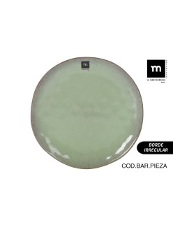 Flacher Teller La Mediterránea Macarella green Ø 26,5 cm (12 Stück)