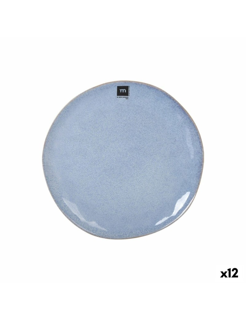 Plato Llano La Mediterránea Macarella blue Ø 26,5 cm (12 Unidades)