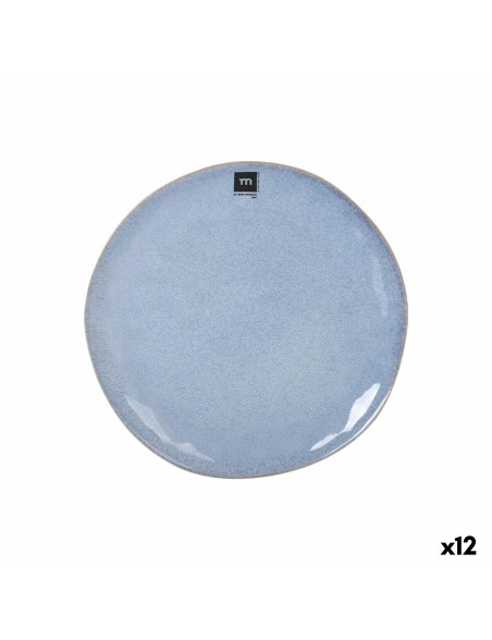 Plato Llano La Mediterránea Macarella blue Ø 26,5 cm (12 Unidades)