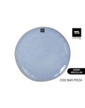 Plato Llano La Mediterránea Macarella blue Ø 26,5 cm (12 Unidades)