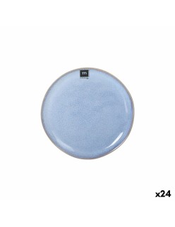 Prato de Jantar La Mediterránea Macarella blue Ø 20,5 cm (24 Unidades)