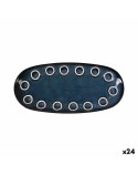 Teglia da Cucina La Mediterránea Almudena Azzurro Ovale 25 x 12 x 2,2 cm (24 Unità)