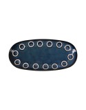 Teglia da Cucina La Mediterránea Almudena Azzurro Ovale 25 x 12 x 2,2 cm (24 Unità)