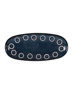 Teglia da Cucina La Mediterránea Almudena Azzurro Ovale 29 x 13,5 x 2,4 cm (24 Unità)