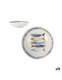 Deep Plate La Mediterránea Peixe Ø 21 cm (12 Units)