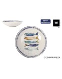 Prato Fundo La Mediterránea Peixe Ø 21 cm (12 Unidades)