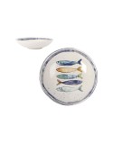 Prato Fundo La Mediterránea Peixe Ø 21 cm (12 Unidades)
