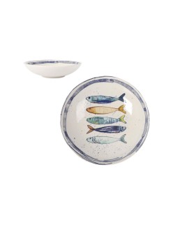 Assiette creuse La Mediterránea Peixe Ø 21 cm (12 Unités)