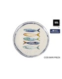 Piatto da pranzo La Mediterránea Peixe Ø 26 cm (6 Unità)