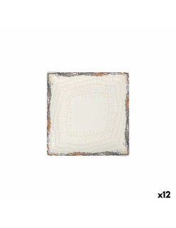 Prato de Sobremesa La Mediterránea Albus 18 x 18 x 2 cm (12 Unidades)