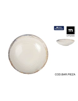 Deep Plate La Mediterránea Albus Ø 21 cm (12 Units)