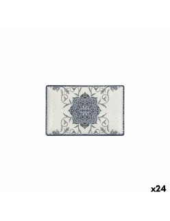 Serving Platter La Mediterránea Rosetta Rectangular 20 x 13 x 2 cm (24 Units)