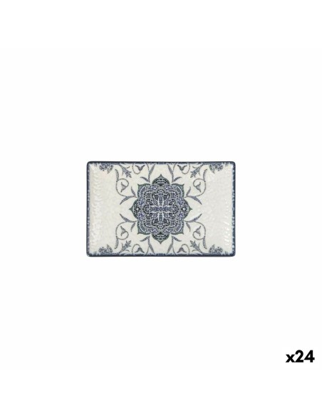 Serving Platter La Mediterránea Rosetta Rectangular 20 x 13 x 2 cm (24 Units)