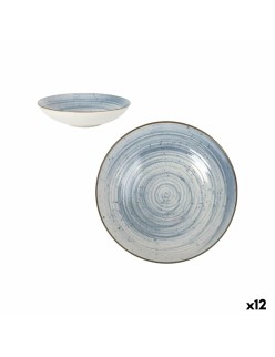 Deep Plate La Mediterránea Swirl Ø 21 cm (12 Units)