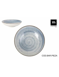 Deep Plate La Mediterránea Swirl Ø 21 cm (12 Units)