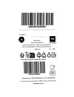 Piatto per Pasta La Mediterránea Aelia Ø 28 cm (6 Unità)