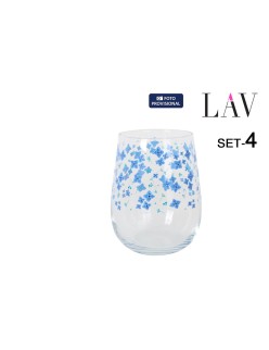 Set of glasses LAV GAIA 4 Pieces (6 Units)