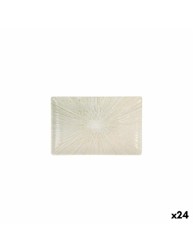 Serving Platter La Mediterránea Anya Rectangular 20 x 13 x 2 cm (24 Units)
