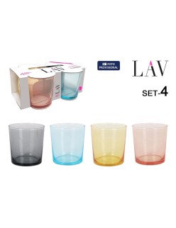 Beer Glass LAV BDG386PFT4.60 4 Pieces (6 Units)