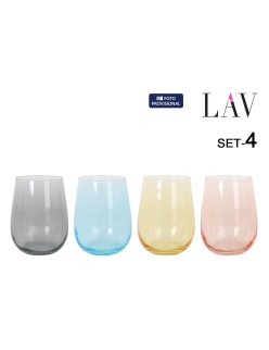 Set of glasses LAV GAIA 4 Pieces (6 Units)