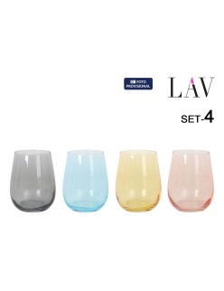 Set of glasses LAV GAIA 4 Pieces (6 Units)