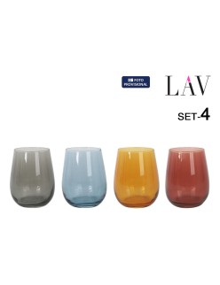 Set of glasses LAV GAIA 4 Pieces (6 Units)