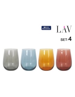 Set of glasses LAV GAIA 4 Pieces (6 Units)