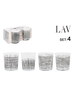 Beer Glass LAV BDG386UB4046 345 ml 4 Pieces (6 Units)