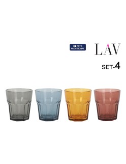Set of glasses LAV ARA 4 Pieces (6 Units)