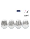 Set of glasses LAV GAIA 4 Pieces (6 Units)