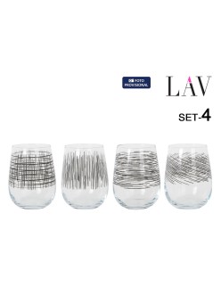 Set of glasses LAV GAIA 4 Pieces (6 Units)