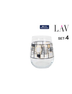 Set of glasses LAV GAIA 4 Pieces (6 Units)