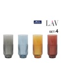 Set of glasses LAV TOKYO 4 Pieces (6 Units)