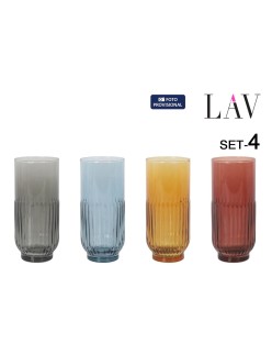 Set of glasses LAV TOKYO 4 Pieces (6 Units)
