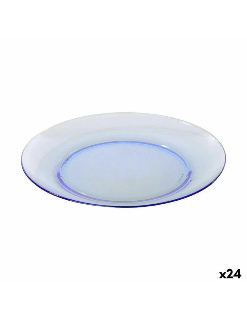Piatto da Dolce Duralex Lys Azzurro Ø 19 cm (24 Unità)